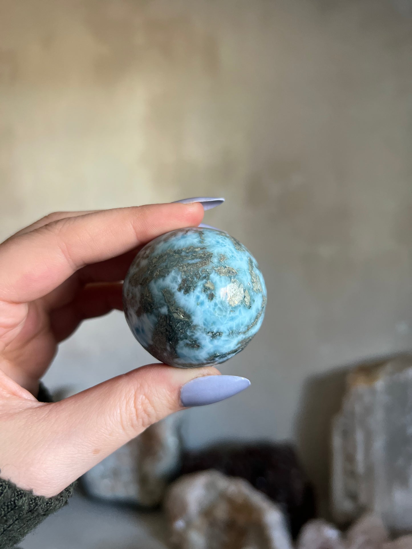 Larimar Sphere