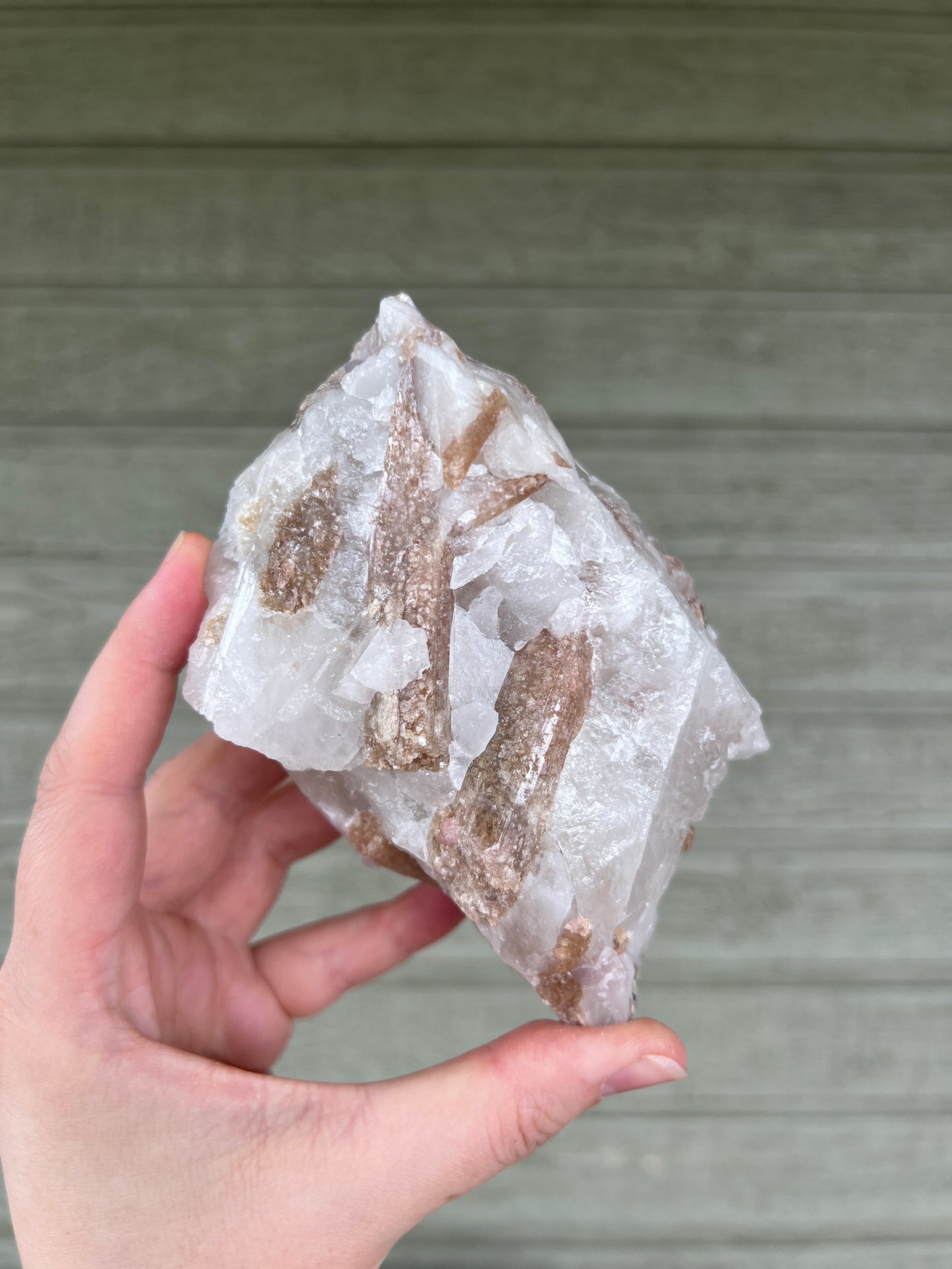 Pink Tourmaline in Quartz