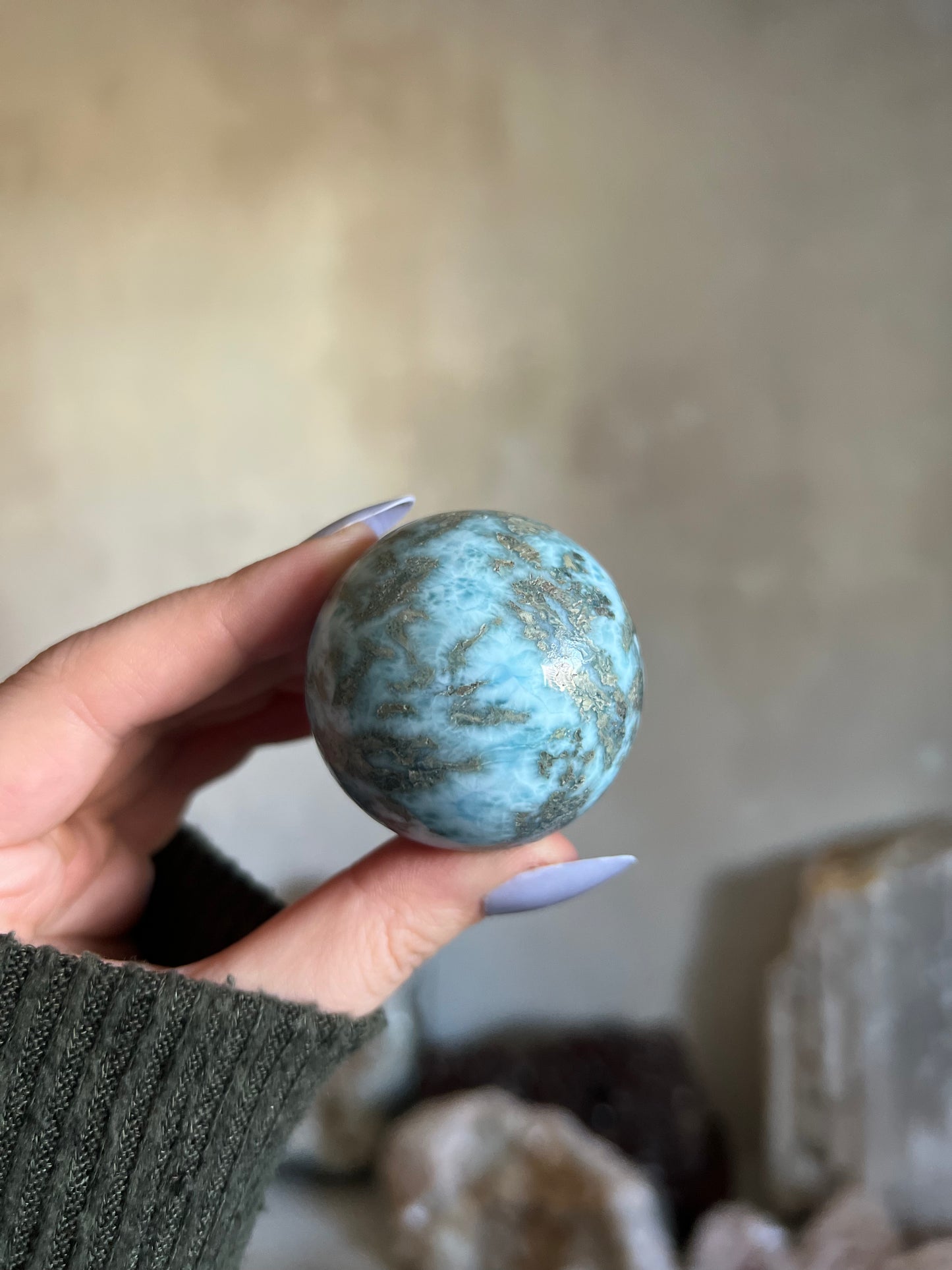 Larimar Sphere