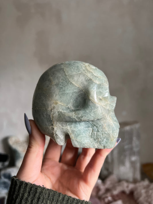 Aquamarine Skull