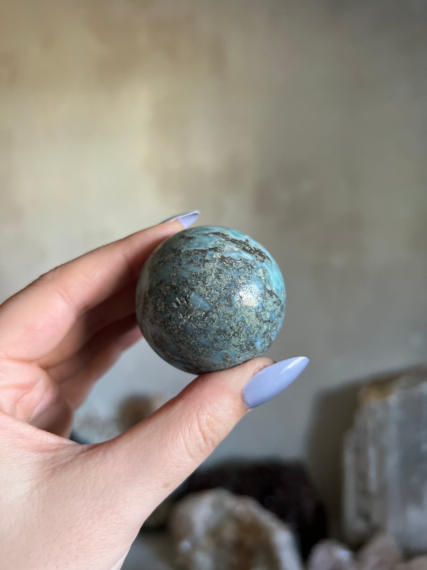 Larimar Sphere