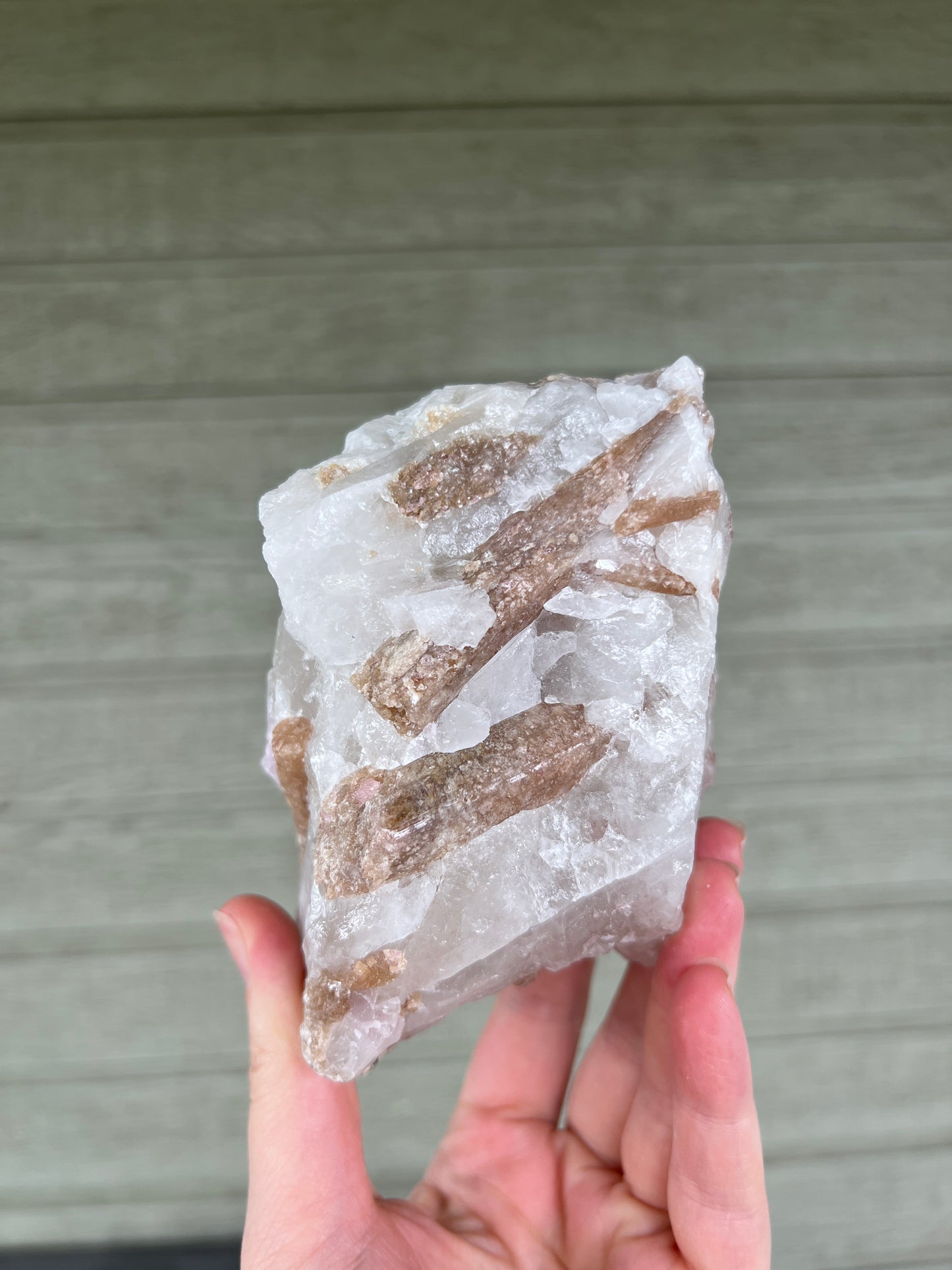 Pink Tourmaline in Quartz