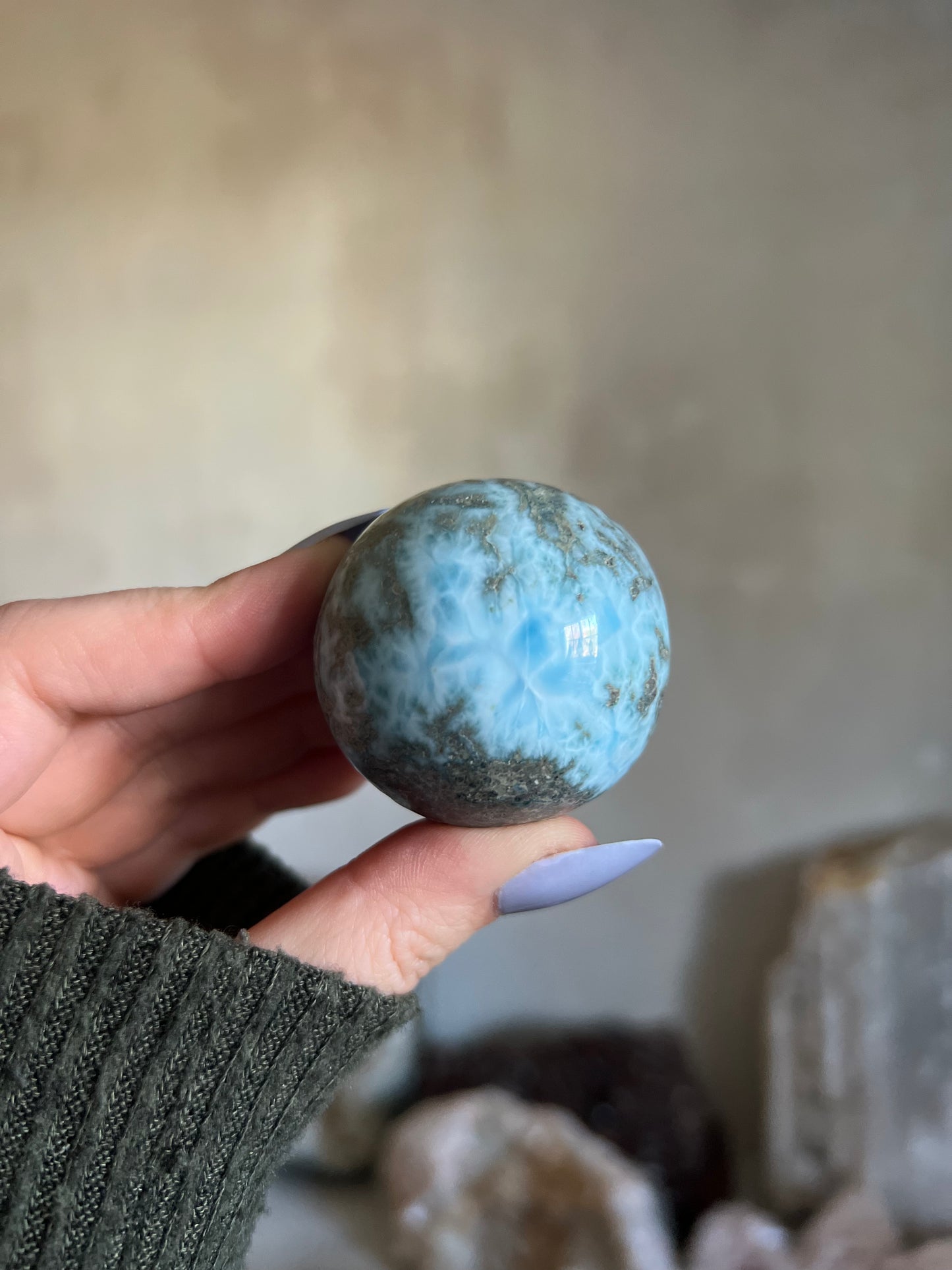 Larimar Sphere