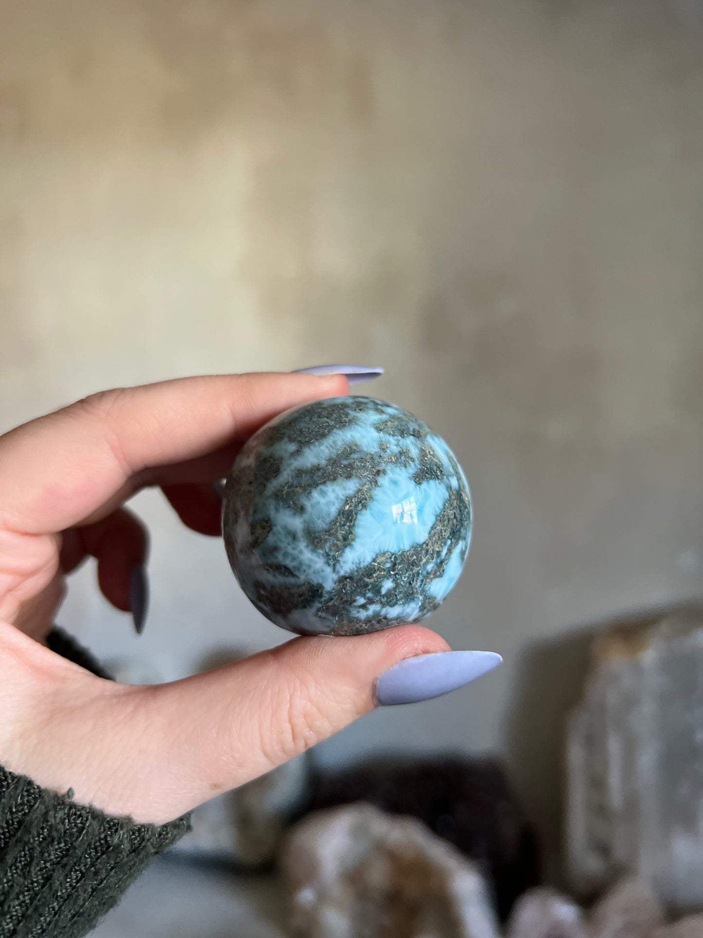 Larimar Sphere