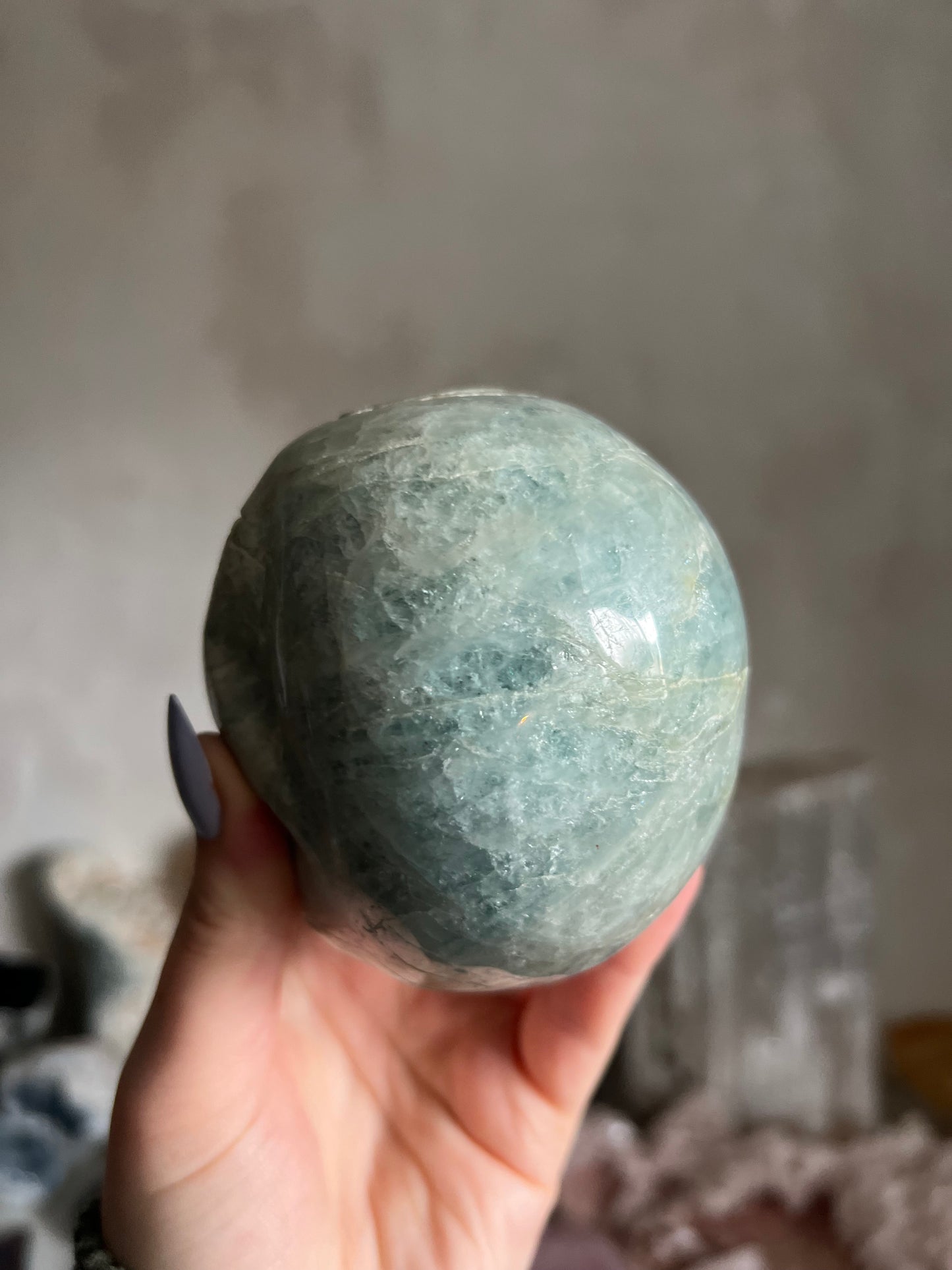 Aquamarine Skull