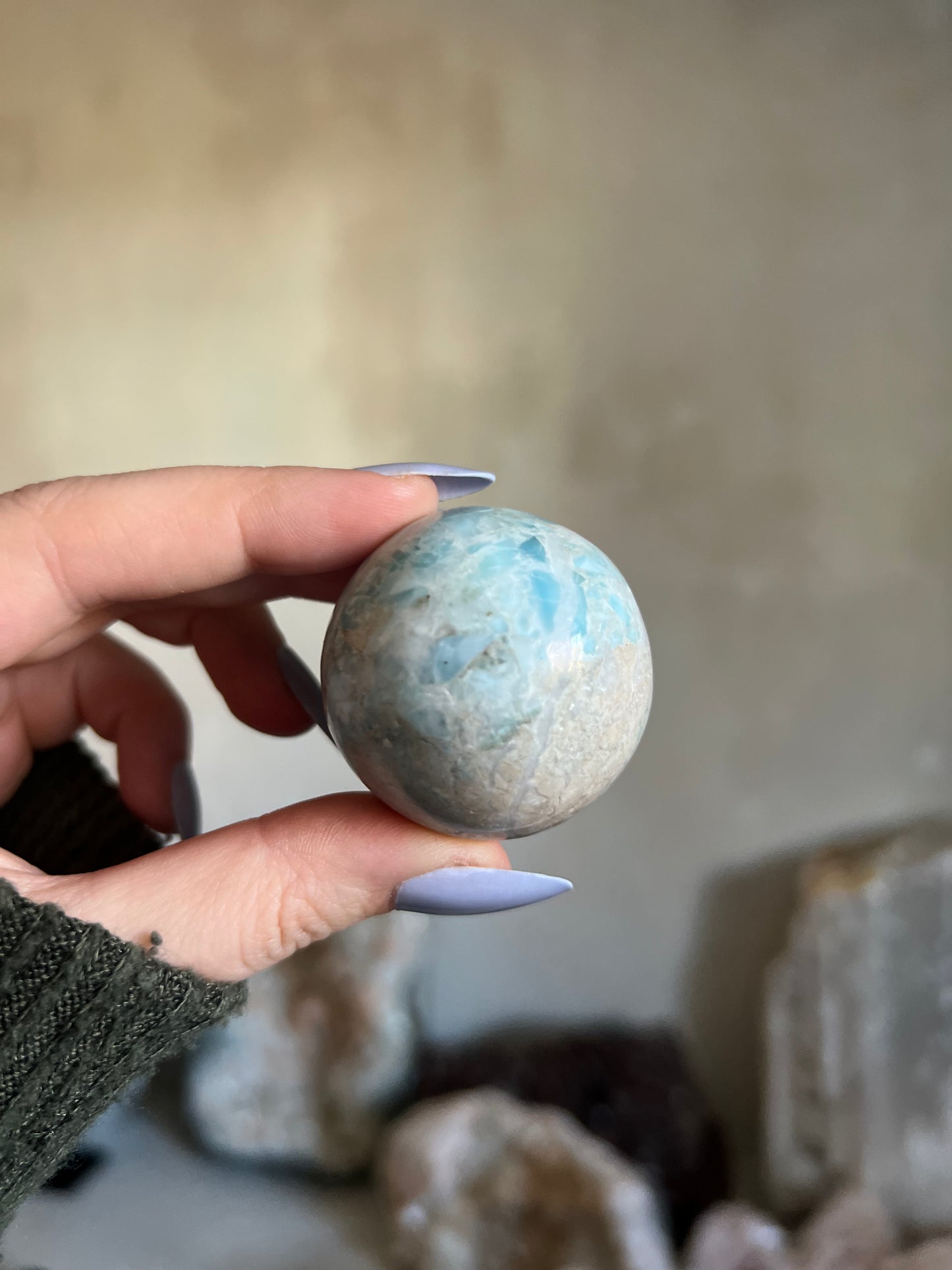 Larimar Sphere