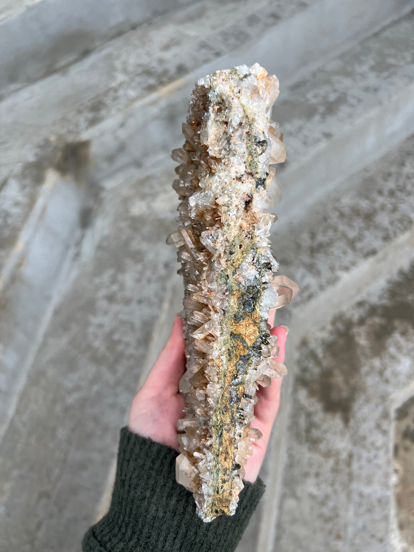 Forest Epidote & Quartz