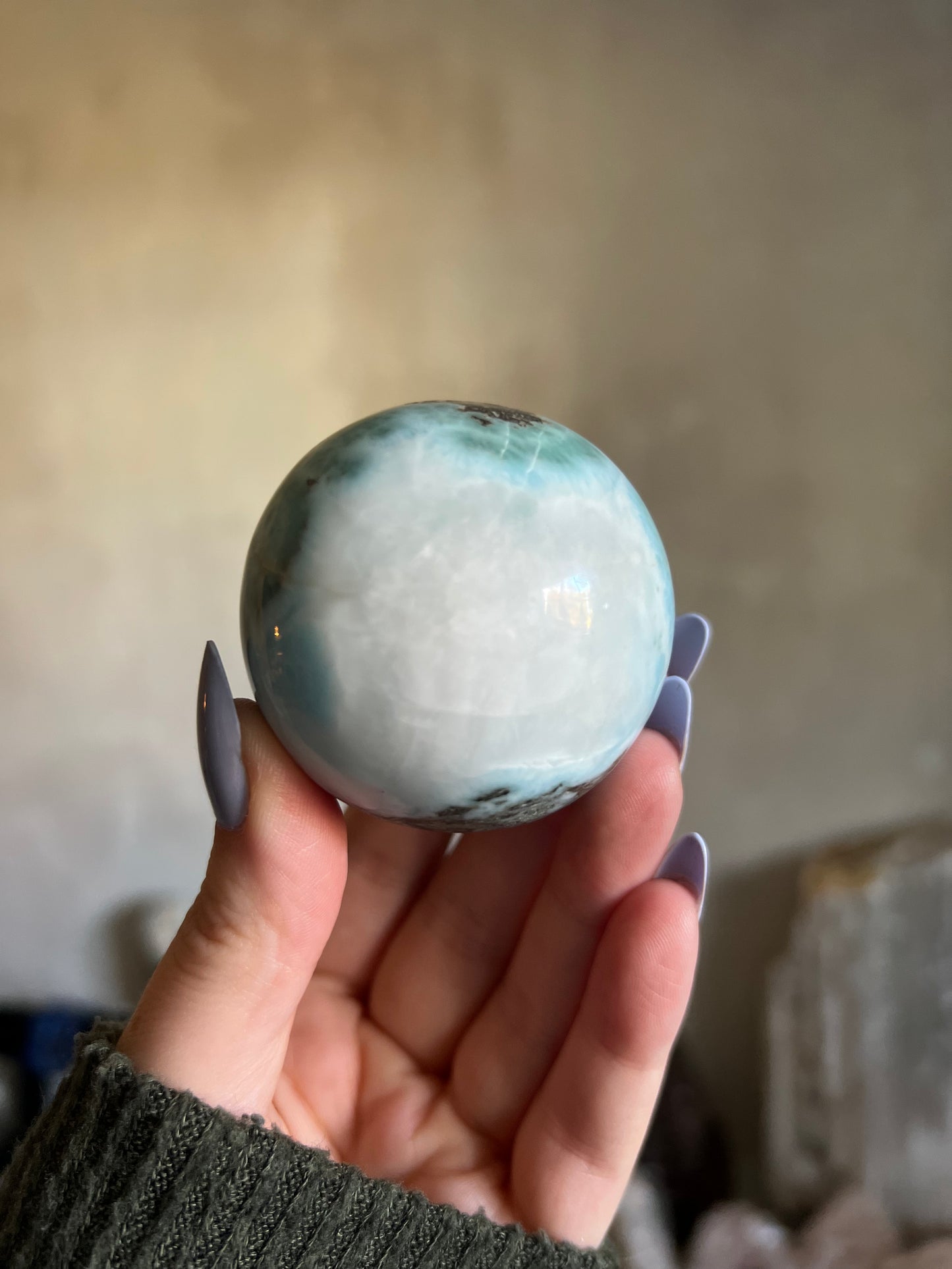 Larimar Sphere