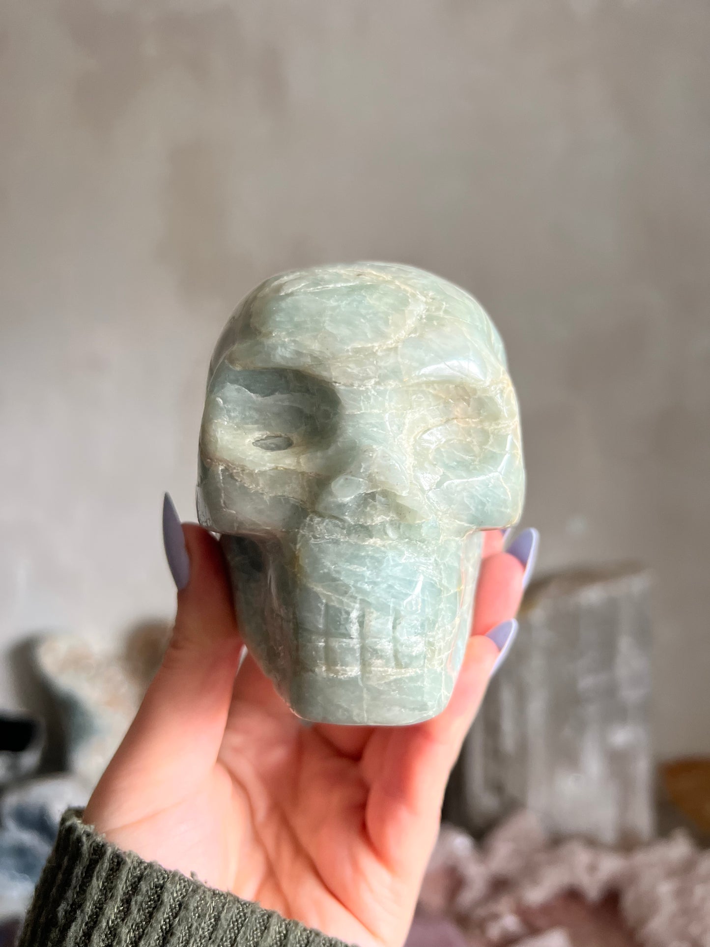 Aquamarine Skull