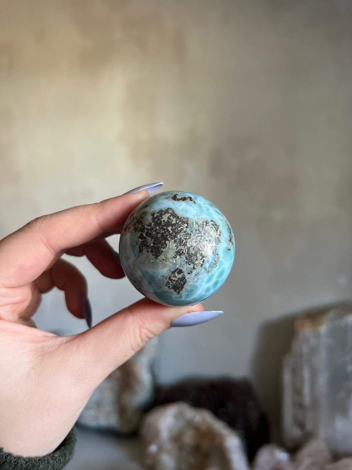 Larimar Sphere