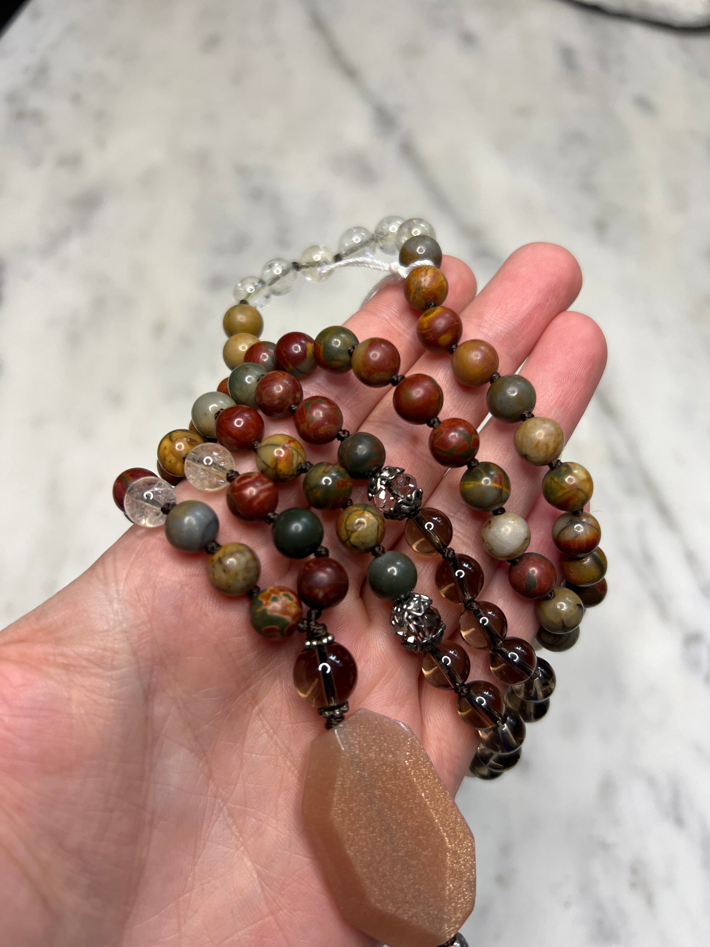 Sunstone & Citrine Mala