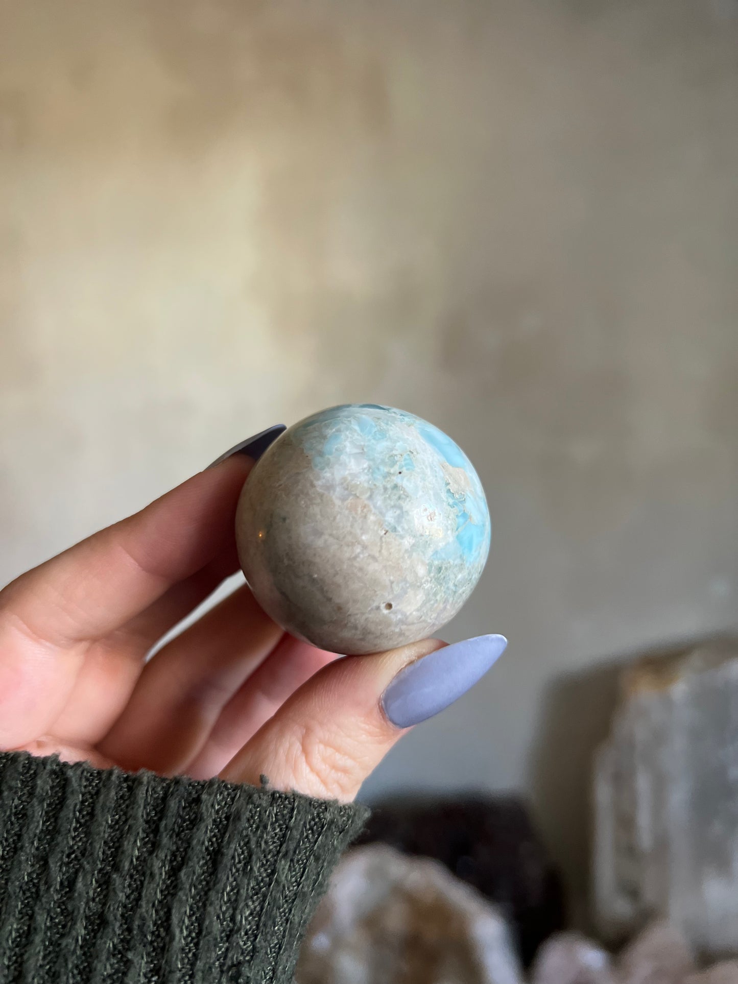 Larimar Sphere