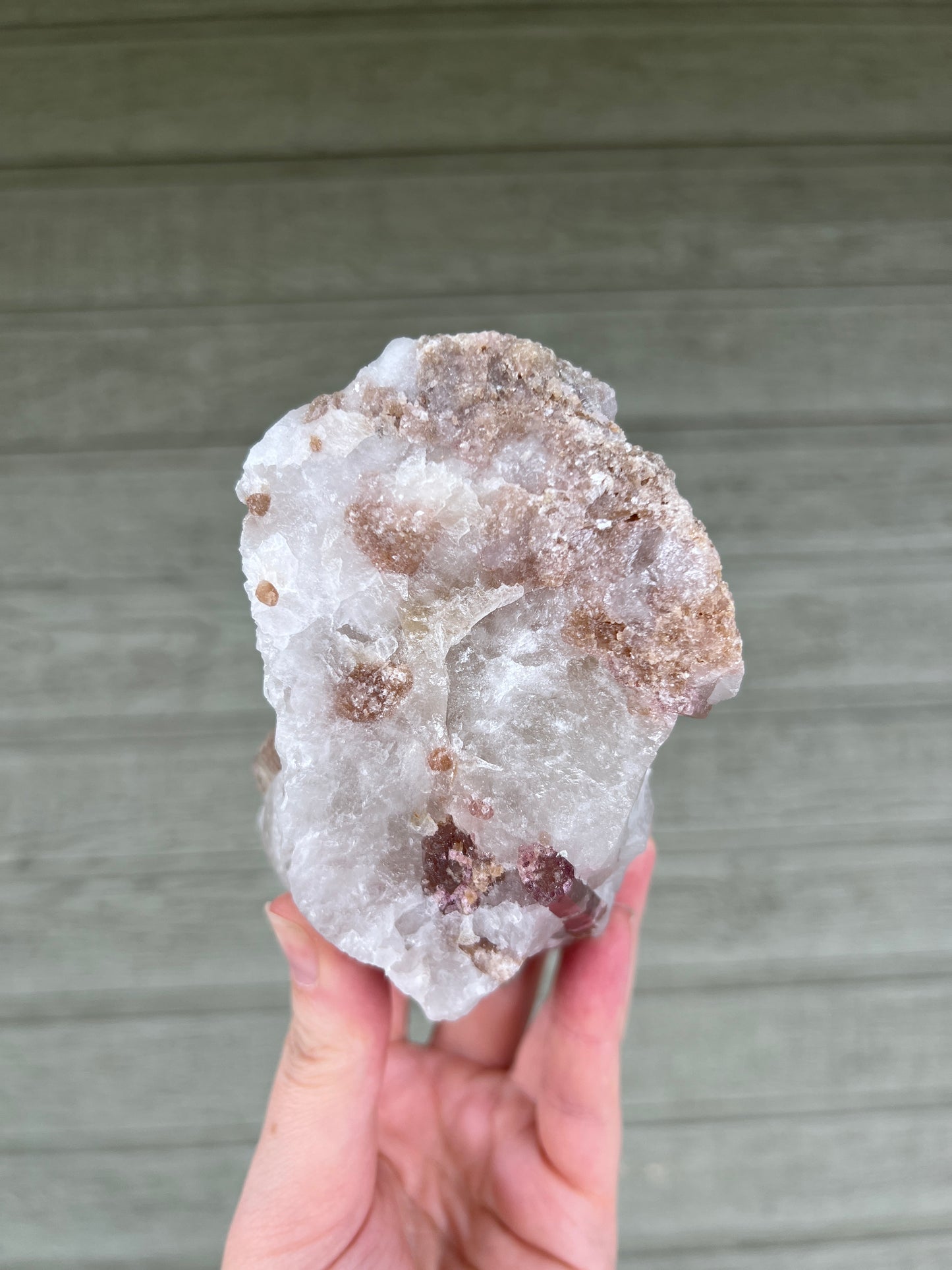 Pink Tourmaline in Quartz