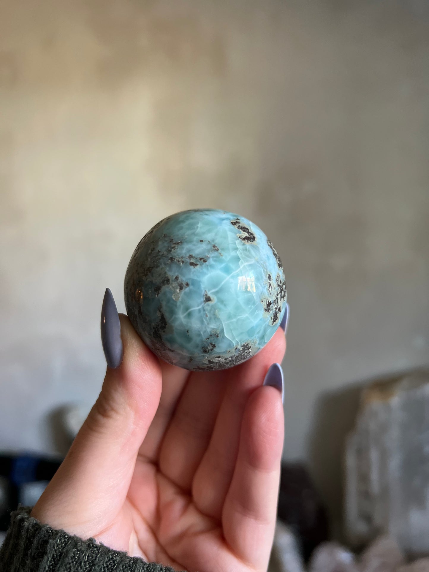 Larimar Sphere