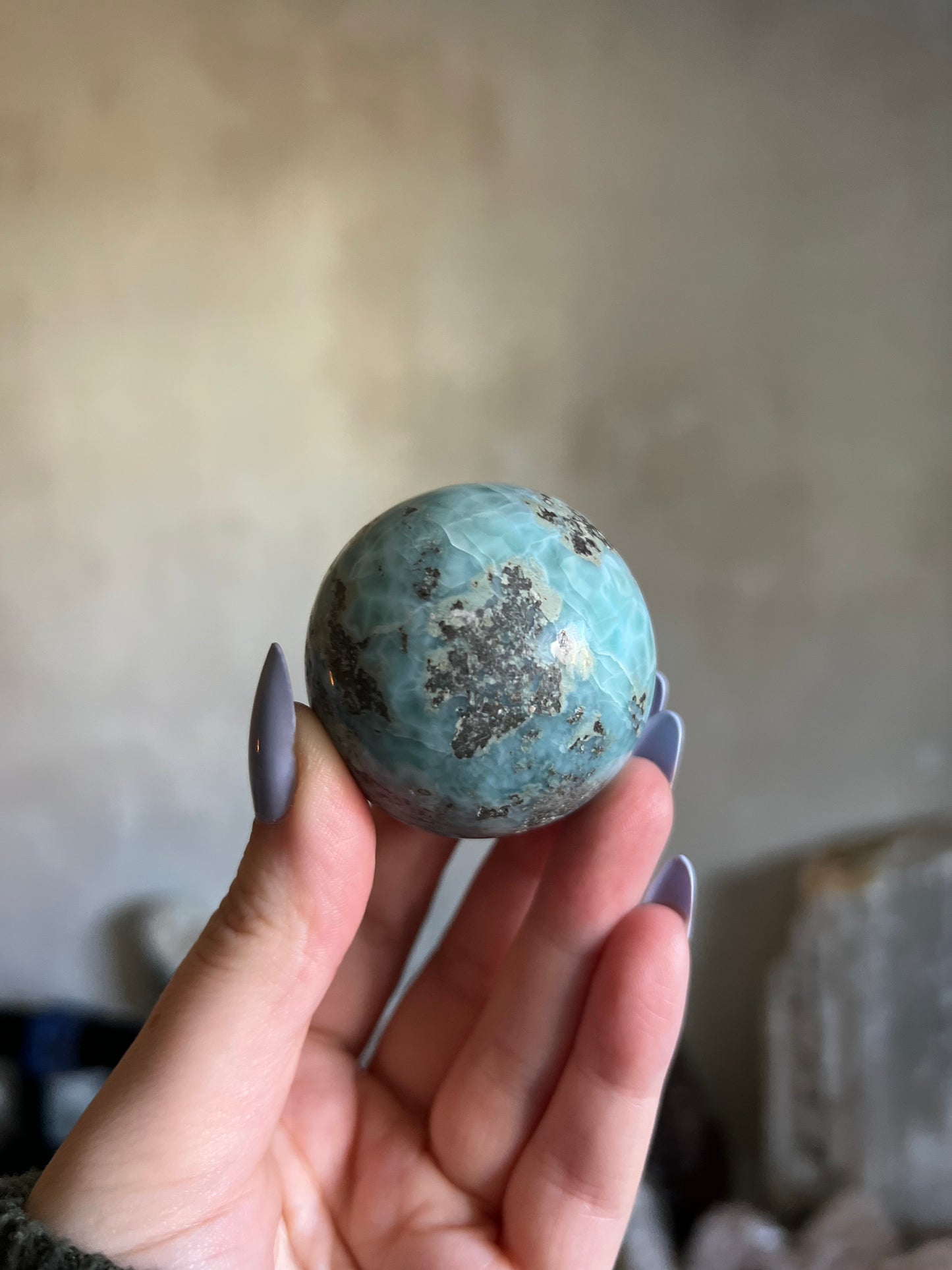 Larimar Sphere