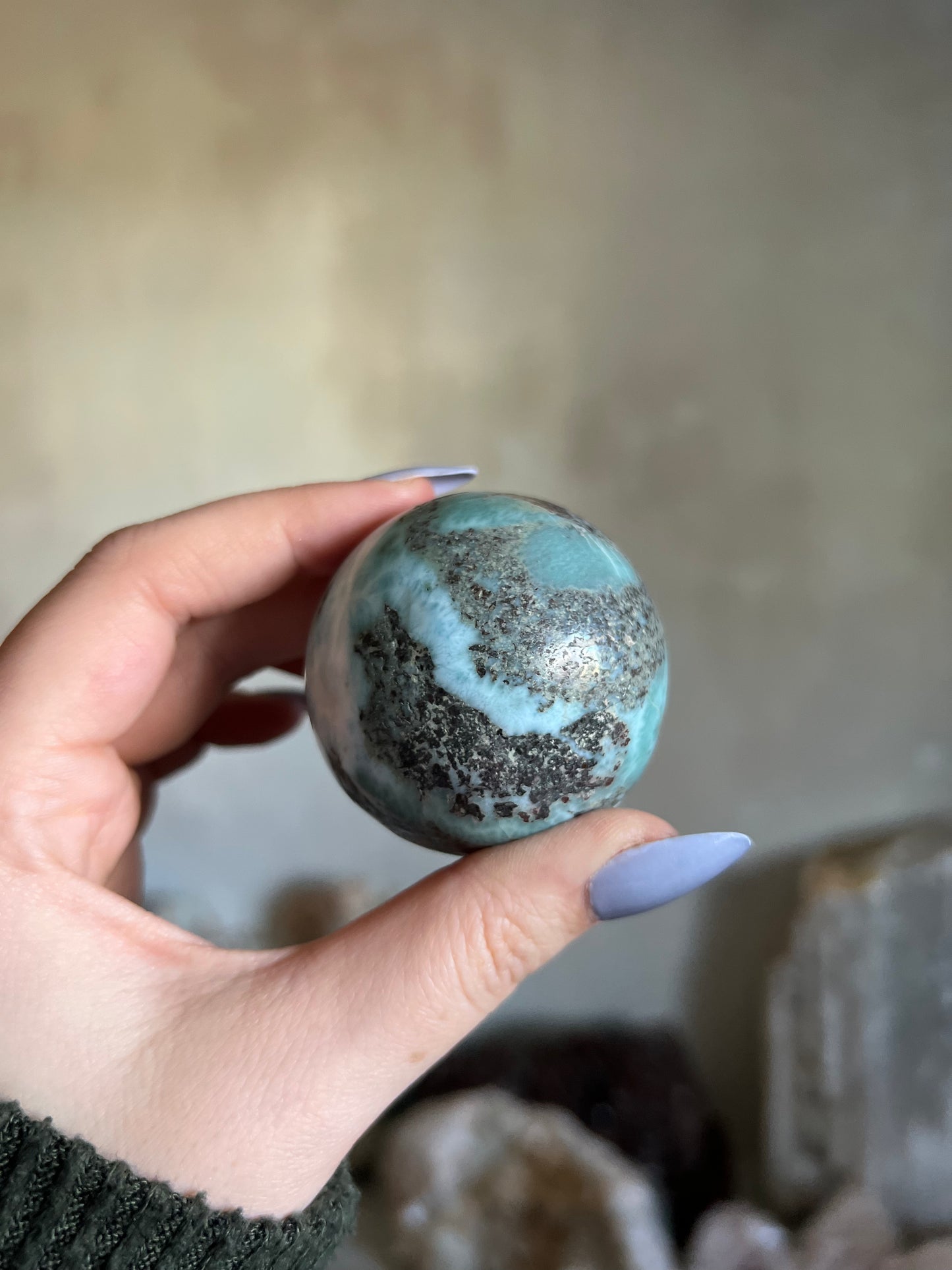 Larimar Sphere