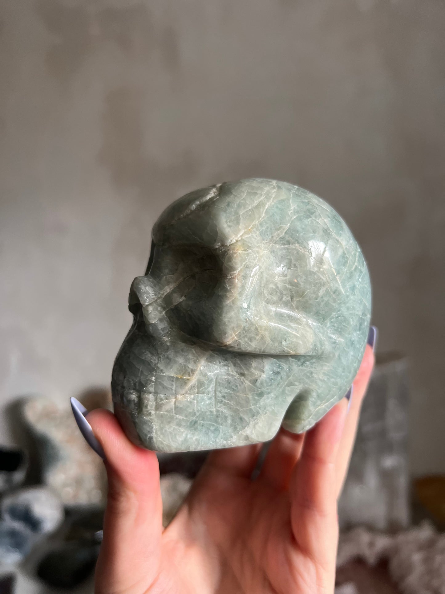 Aquamarine Skull