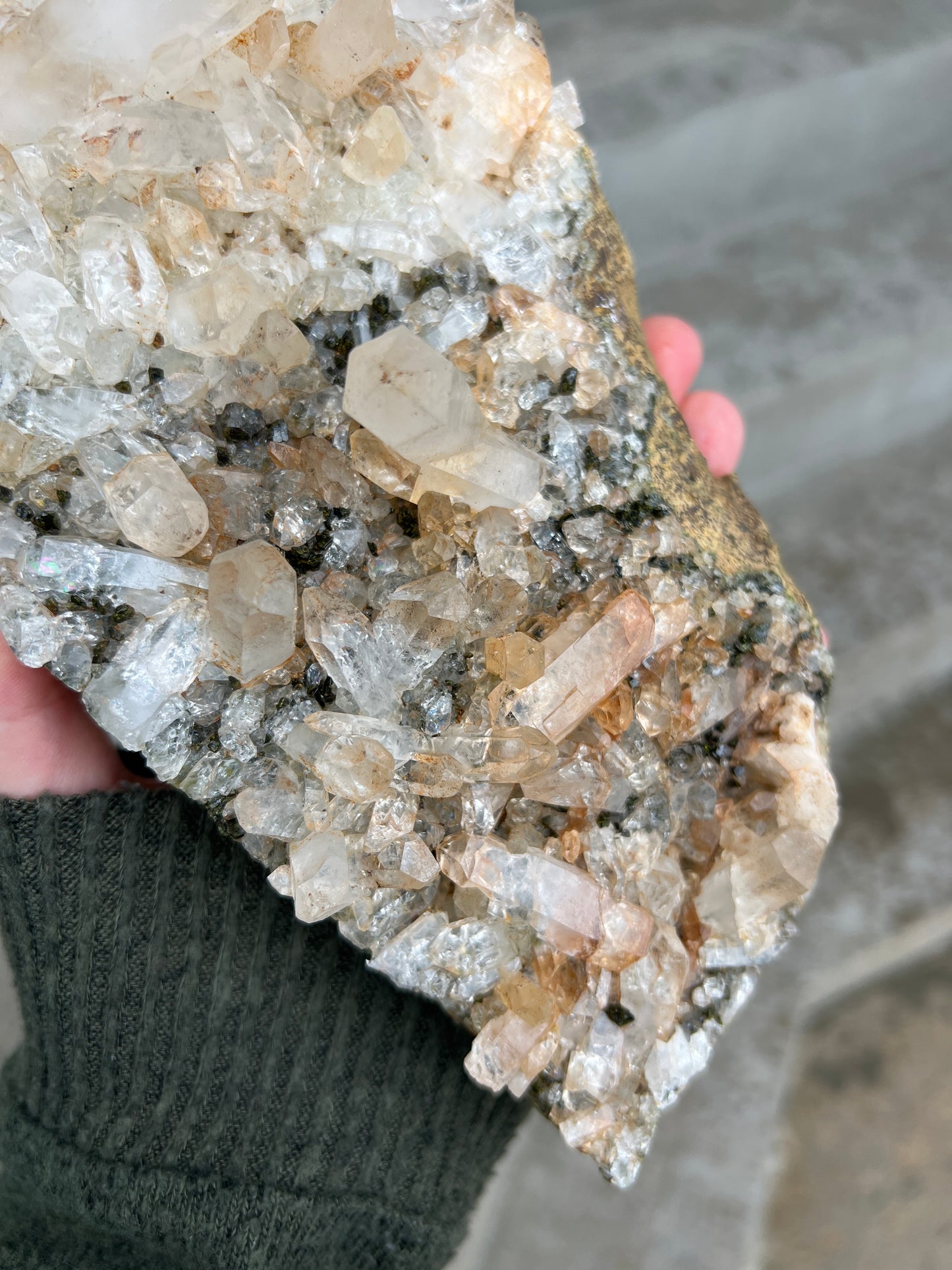 Forest Epidote & Quartz