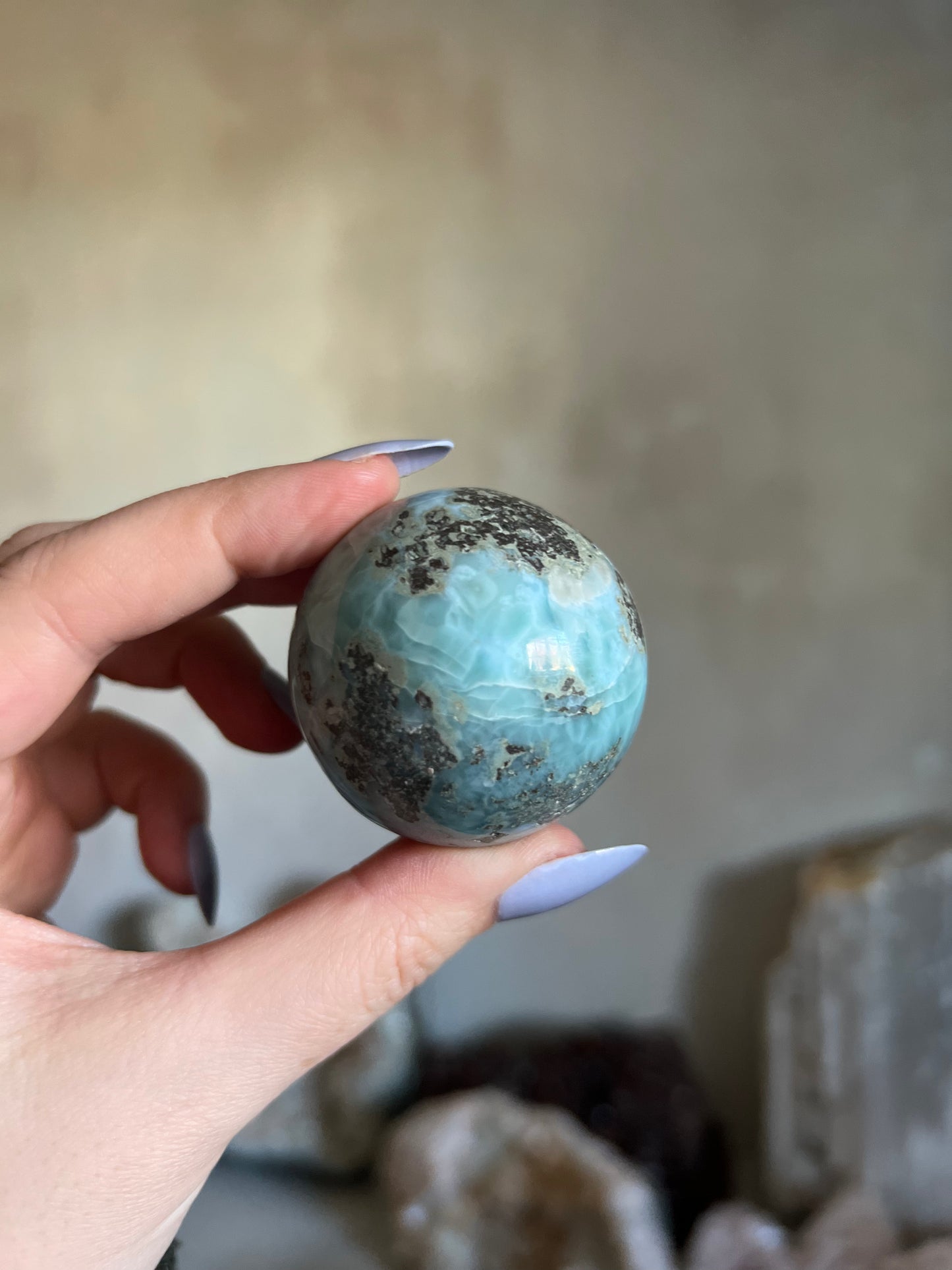 Larimar Sphere