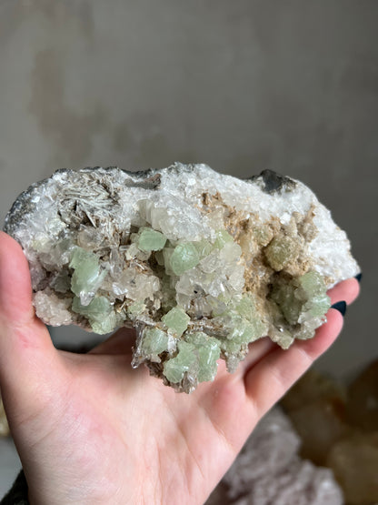 Prehnite & Quartz