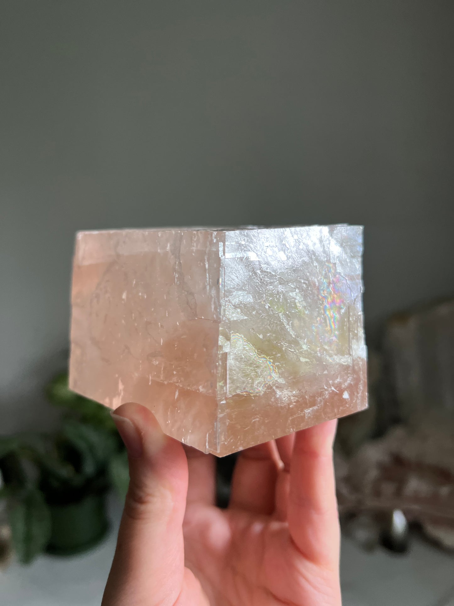 Pink Optical Calcite