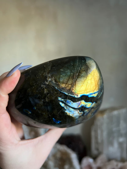Labradorite Heart