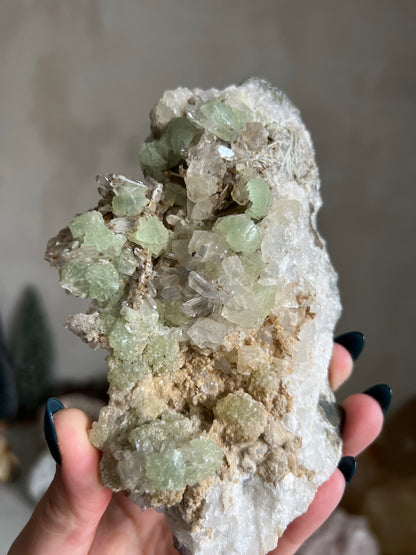 Prehnite & Quartz