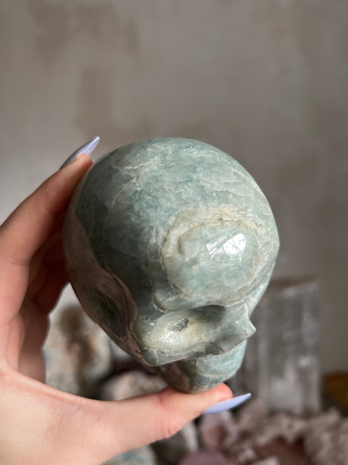 Aquamarine Skull