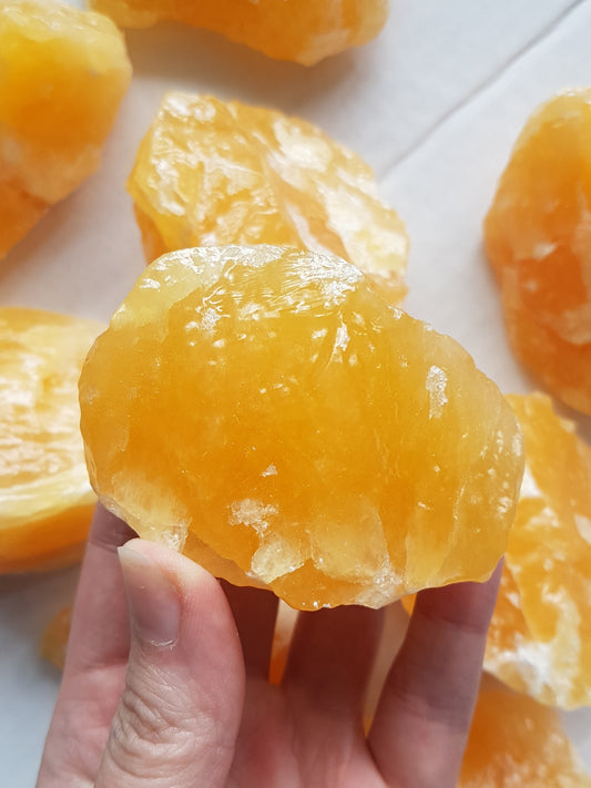 Orange Calcite Chunks